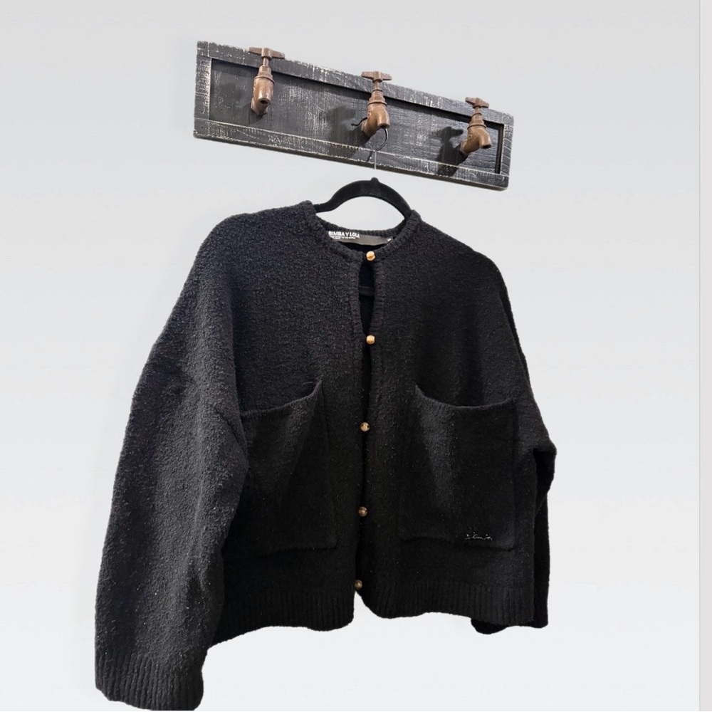 Black Women's Cardigan Sweater
